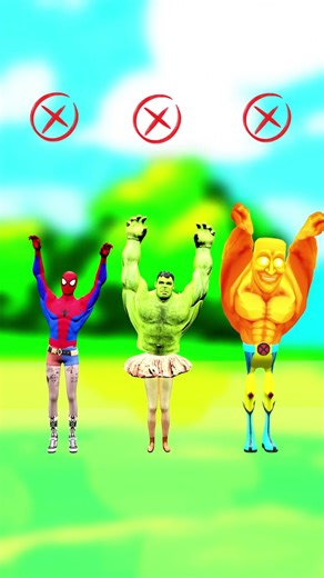 Choose the Right Thing for Hulk, Spider-Man & Tung Tung Tung Sahur! #scaryteacher3d