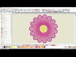 Digitizing a Sketch Filled Flower