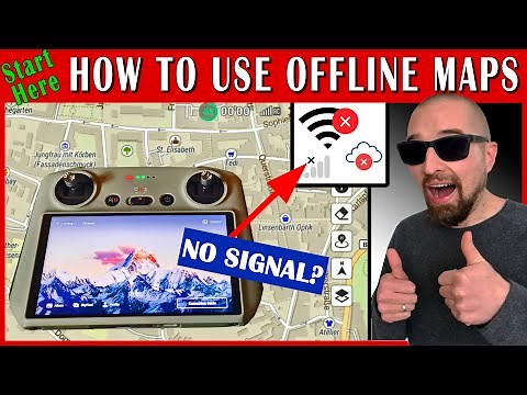 How to use OFFLINE MAPS with your DJI RC controller | Guide