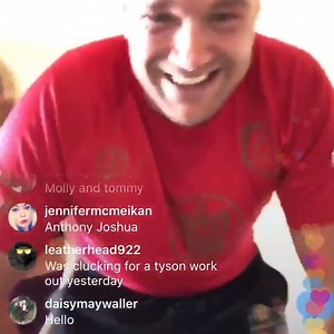 1.4M views · 808 reactions | Tyson Fury calls out Anthony Joshua on his IG live... For a quarantine couples workout ‍♂️ | TNT Sports Football | Facebook