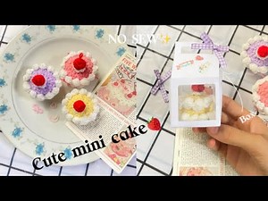 🐈How to crochet adorable mini cake🍓🤍Beginnes friendly |Step by Step |PANSY -Handmade Paradise