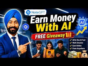 How to Earn Online with NoteGPT AI | Full Tutorial for Beginners + Free Giveaway