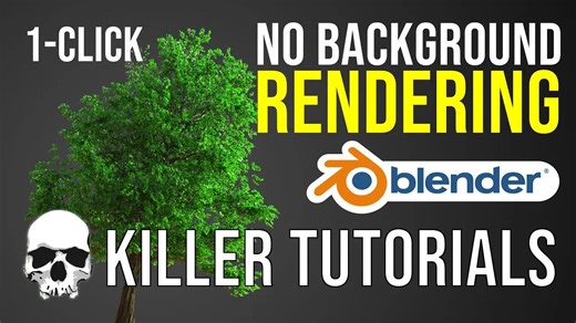 iBlender插件 如何在 3D 软件 Blender 中进行无背景（透明 Alpha）渲染。