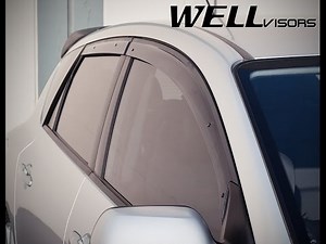 WELLvisors side window deflector vent visor Installation Video MAZDA 3 Hatchback 04-09