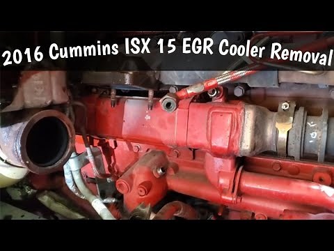 2016 Cummins ISX15 EGR Cooler Removal