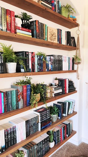 Organized Bookshelf and Reading Space Tour 📚