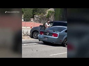 Wild video shows aggressive driver smash into 4 vehicles in Woodland Hills