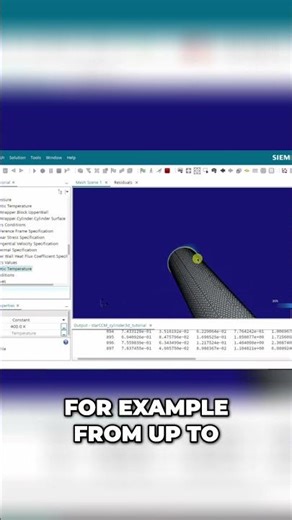 Visualizing Heat Transfer: A Cylinder's Thermal Simulation #shorts