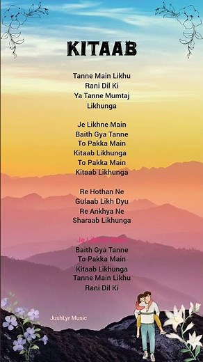 Kitaab song lyrics | kitaab song lyrical video new | #songlyrics #lyrics #lyricssong #kitaab