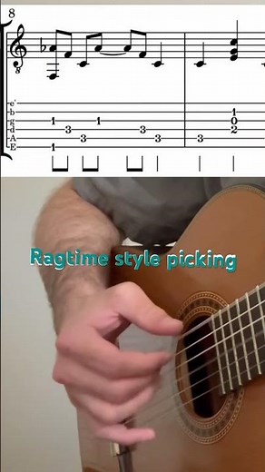 Ragtime Guitar Made Easy | Beginner Picking Pattern & Chords