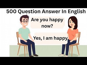 500 English Questions and Answers | Daily English Conversation Practice for Beginners (Slow & Clear)