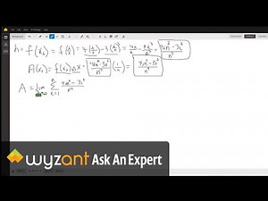 Find the area under a curve using the limit as n approaches infinity of a Riemann sum.