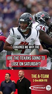 Jeremy Conn from Baltimore's 105.7 The Fan tries to convince #TheATeam why the #Texans will lose to the Ravens. #nfl | SportsTalk790