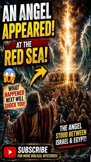 An Angel Appeared at the Red Sea… Then THIS Happened 😳 | Exodus 14 #bibleshorts #biblemysteries