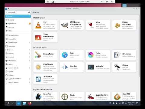 Installing software on Kubuntu