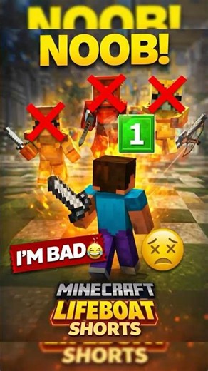 Noob vs Pros on Minecraft Lifeboat 😱