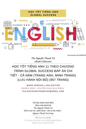 HỌC TỐT TIẾNG ANH 11 GLOBAL SUCCESS ĐÁP ÁN CHI TIẾT - CẢ NĂM (TRANG ANH, MINH TRANG)