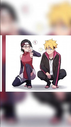 Funny and cute pics 🥰 in Naruto and boruto 😘#anime #shorts #naruto #boruto#love