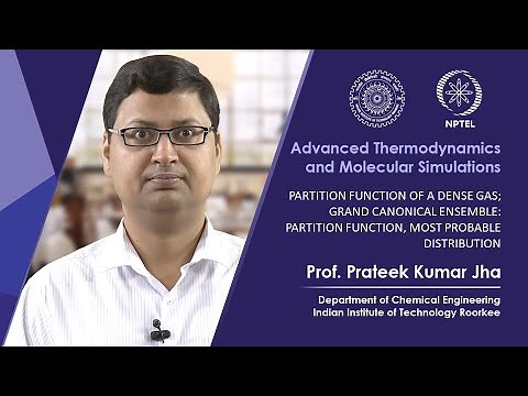Lecture 17: Partition function of a dense gas; grand canonical ensemble: partition function
