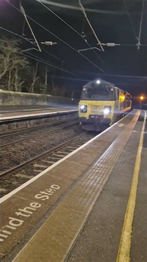 Colas Rail Class 70 70813 Light Loco Passing Cramlington Station With Tones
