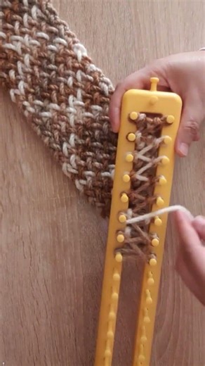 Knitting loom for beginners step by step #knitting #hat #scarf #crochet #knitting_loom_eljammari