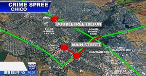 A three way crime spree in Butte County; suspects arrested