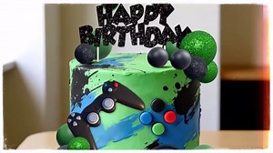 Video Game Cake Topper Game Themed Birthday Decorations Headset Controller Balls Cake Decorations Game On Birthday Party Supplies