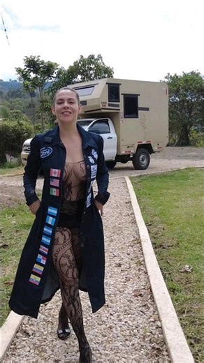 ✅ Lovely FLAGs sheer outfit Ford Ranger in the background [2023]