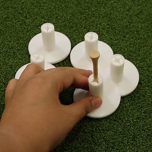 Golf Rubber Tees for Driving Range Mats Value 5 Pack, Mixed Size or 5 Same Size Durable for Practice Mat Top Holder fit Indoor Outdoor