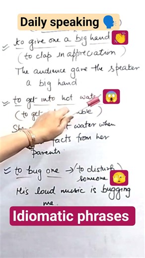 Use idiomatic phrases in daily speaking 🗣️👍👌💁 idioms phrases | spoken english | daily conversation