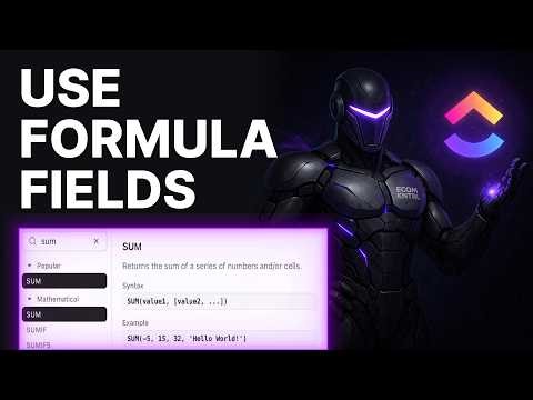 How To Use ClickUp Formula Custom Fields (2026) | Custom Fields