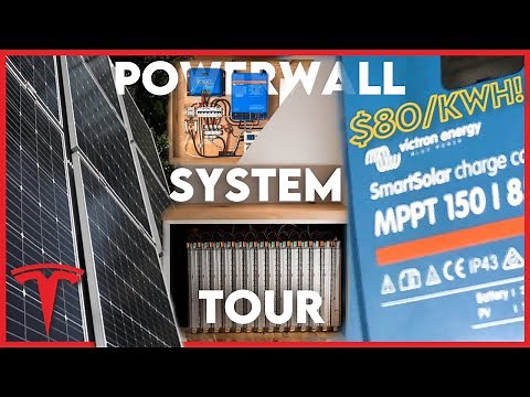 60kWh Tesla Battery DIY Powerwall System Tour