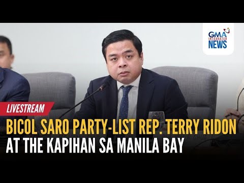 LIVE - Bicol Saro Party-list Rep. Terry Ridon at the Kapihan sa... - Replay | GMA Integrated News