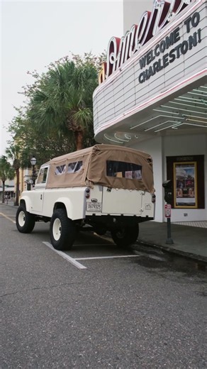 Driving the Custom Classic Land Rover Series 109 by HIMALAYA in Charleston #landrover