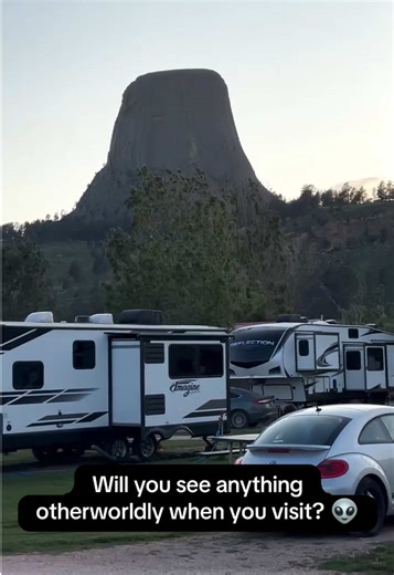 Anyone else keeping their eyes peeled for a UFO every time they visit Devils Tower/Black Hills KOA?? 🛸 🎥: noordinaryhomestead via Instagram