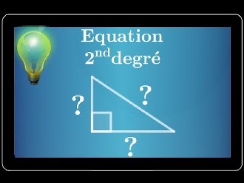 équation du second degré - triangle rectangle avec cotés entiers consécutifs - Première S ES STI