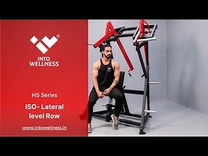 Target your back muscles using HS 1004 ISO- Lateral level row by Into Wellness | Realleader USA