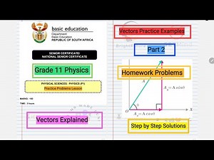 Grade 11 Physics: Vectors Practice Examples & Homework Problems | Part 2 | iCampSA