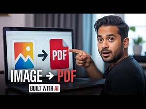 AI Built This Image to PDF Converter in Minutes 😱 | HTML CSS JS