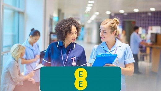 EE NHS Discount 40% off selected airtime plans on mobile phones