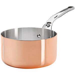 de Buyer Prima Matera 3.5 Qt. Induction Ready Copper Sauce Pan 6206.20
