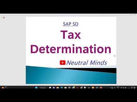 SAP SD Tax Determination process with configuration