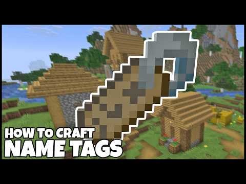 How To Craft NAME TAGS In MINECRAFT