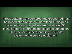 Ground Rod Size for 800 Amp Electrical Service
