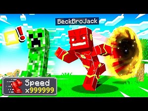 Playing as THE FLASH in Minecraft! (speedsters)