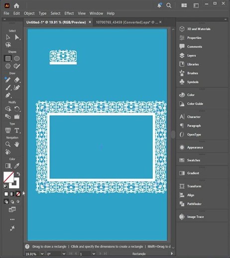 Turn Simple Vector Designs into Stunning Fancy Lace Borders in Adobe Illustrator! #art #graphics