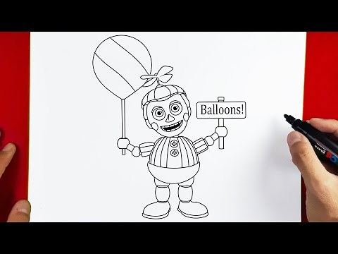How to Draw Balloon Boy - Five Nights at Freddy's | FNAF