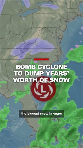A rapidly intensifying storm system is threatening to drop several years' worth of snow in parts of the Southeast and bring hurricane-force winds and massive waves to East Coast beaches this weekend. Read more: https://cnn.it/3MemdLS | CNN