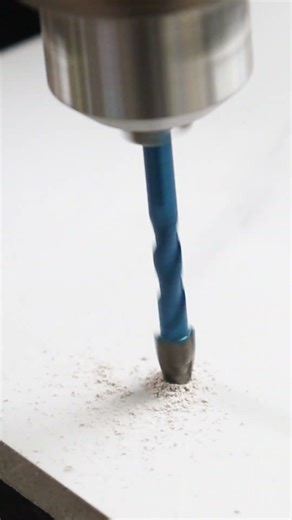 Diamond Drill Bit in Action | Smooth Holes on Stone & Tile ⚙️ #DiamondDrill #StoneDrilling