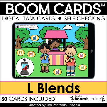 L Blends | Boom Cards™ for Kindergarten